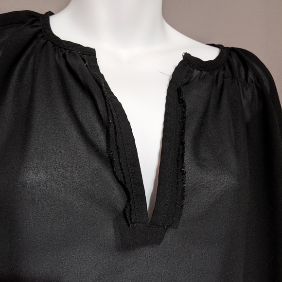 Massimo Black Sheer Blouse - Picture 4 of 6
